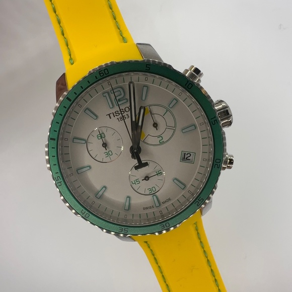 Tissot 42mm Quickster Football Edition Men's Stainless Steel Swiss Made Watch - Picture 5 of 12